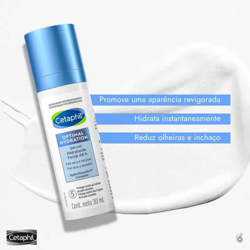 Cetaphil Optimal Hydration 48h com Ácido Hialurônico - Sérum Hidratante Facial 30ml - Imagem 2